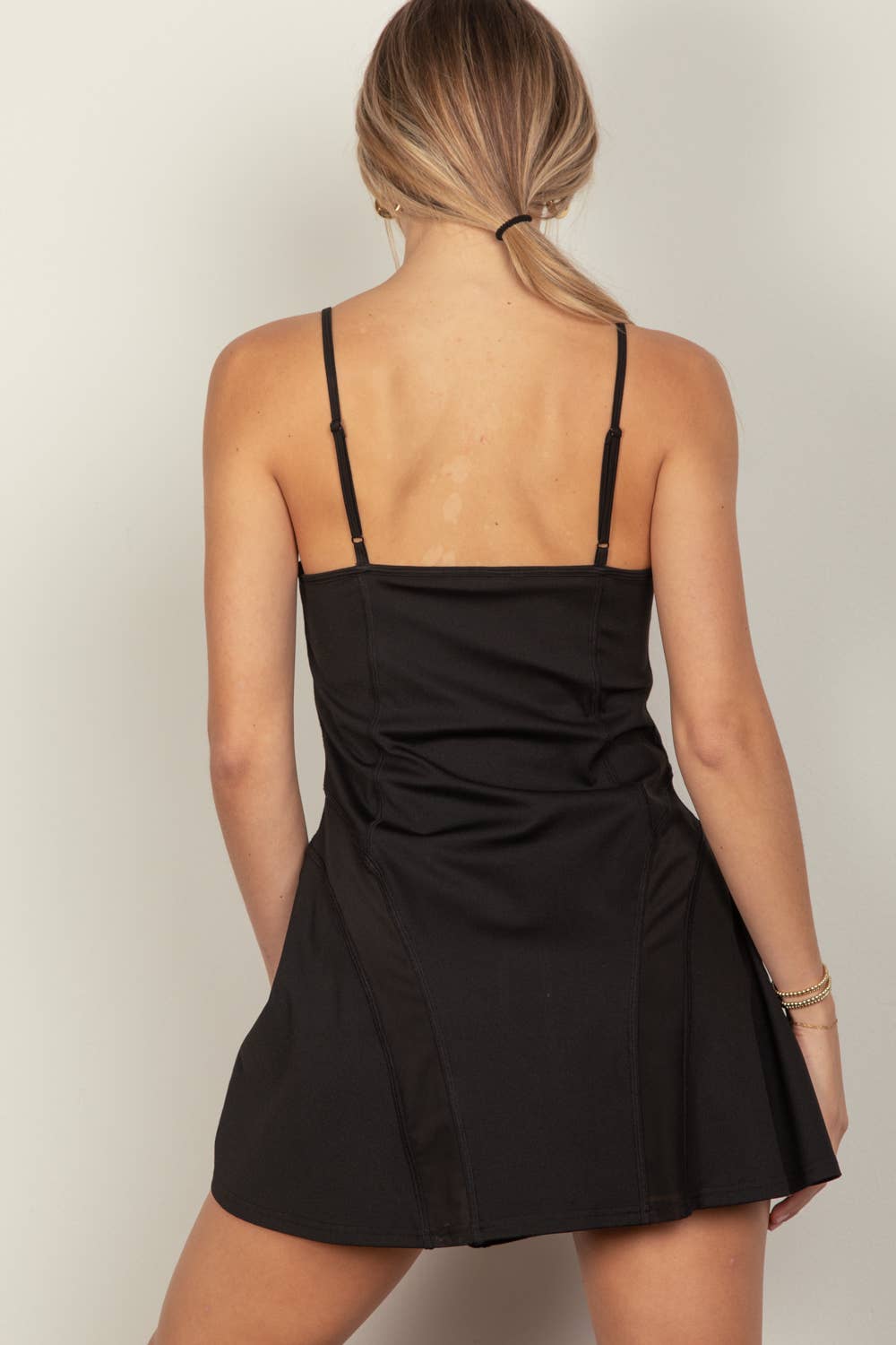 Mesh Detail Tennis Mini Dress