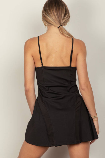 Mesh Detail Tennis Mini Dress