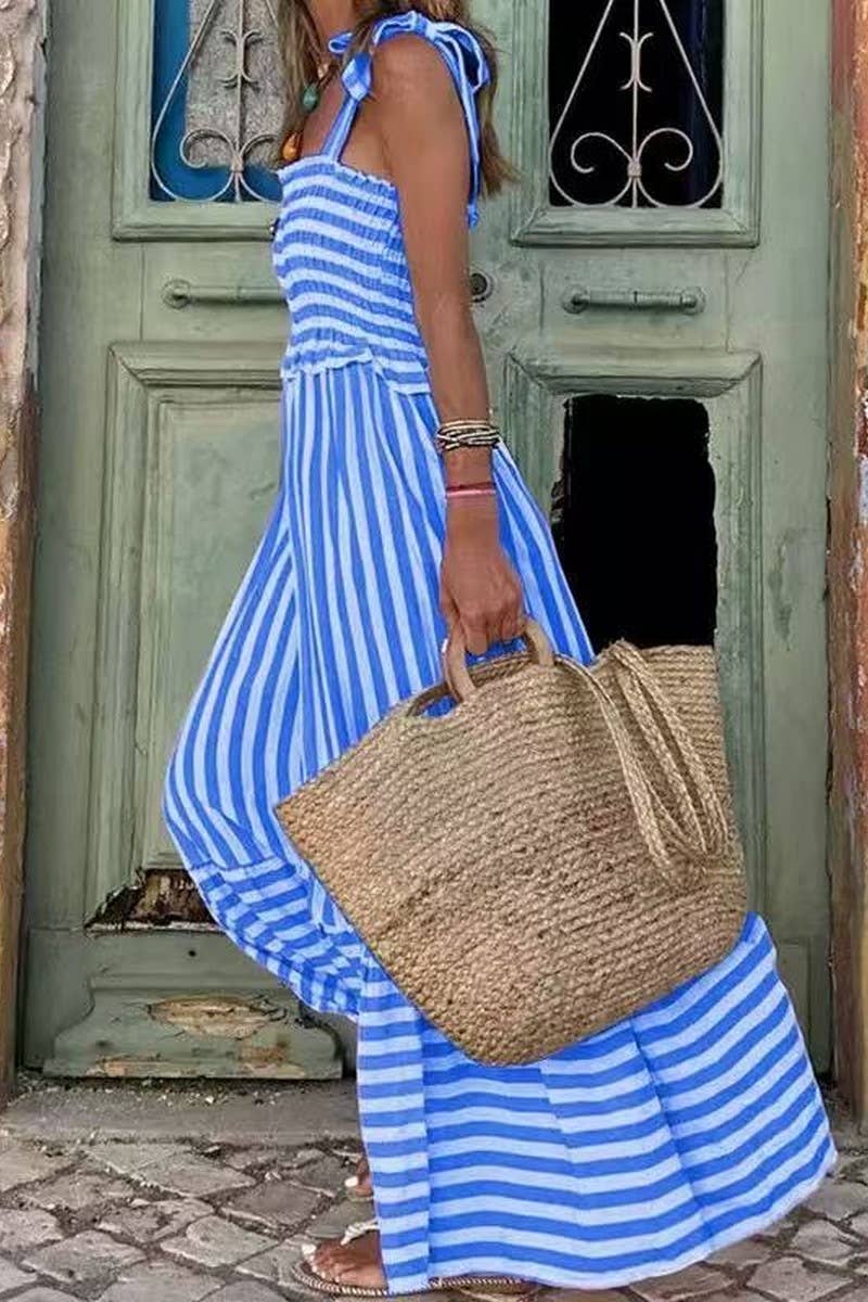 STRIPED MAXI DRESS