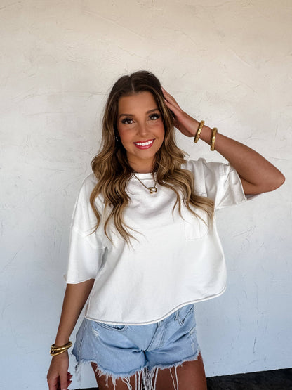 ROSIE RAW HEM TEE