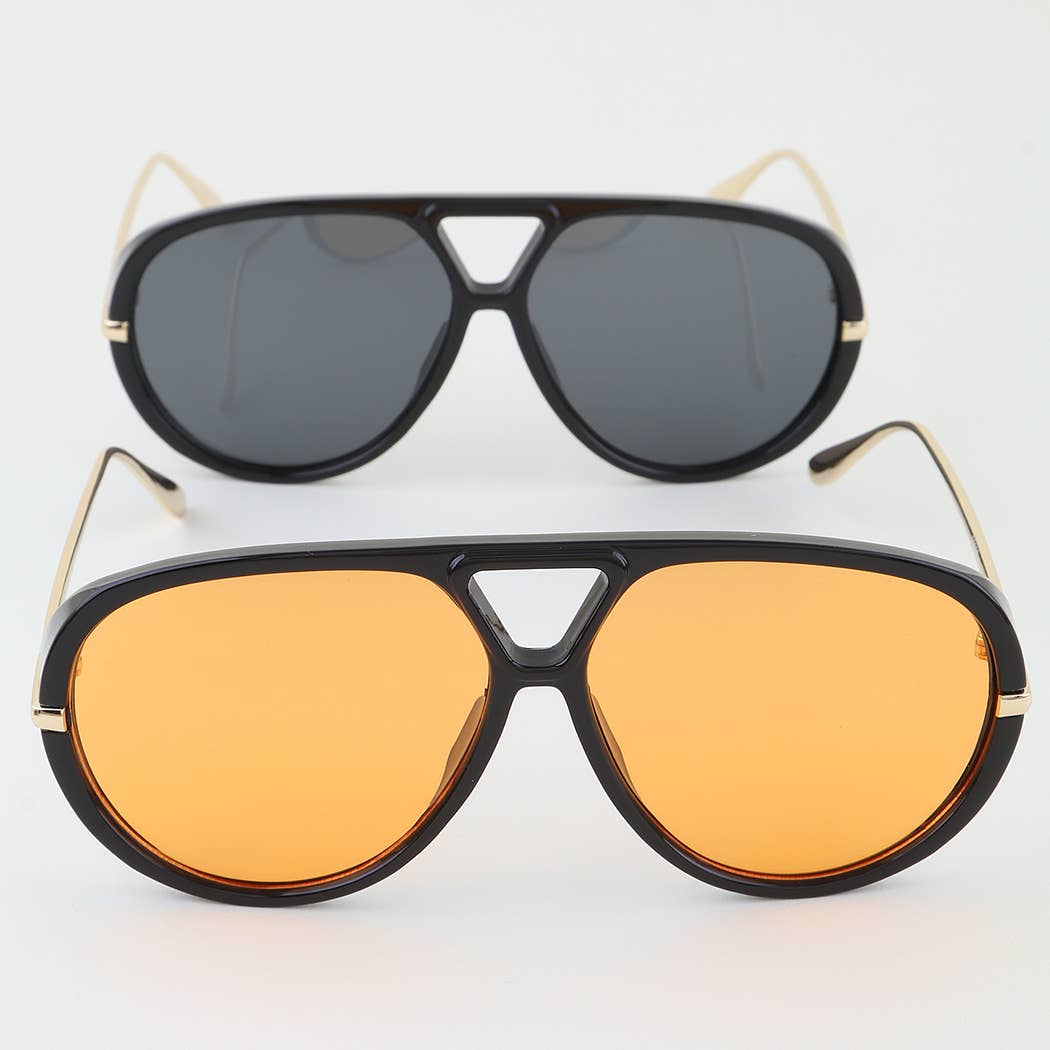 Elegant Round Aviator Sunglasses