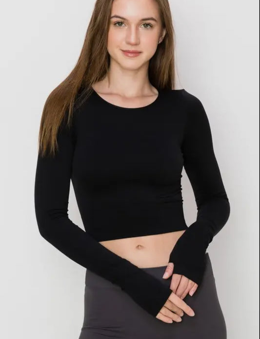 Butter soft long sleeve crop