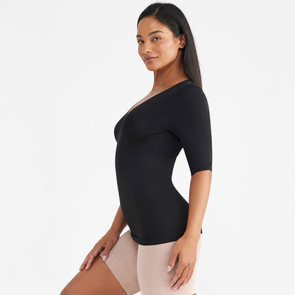 Willow V-Neck 3/4 Sleeve Shaping Top