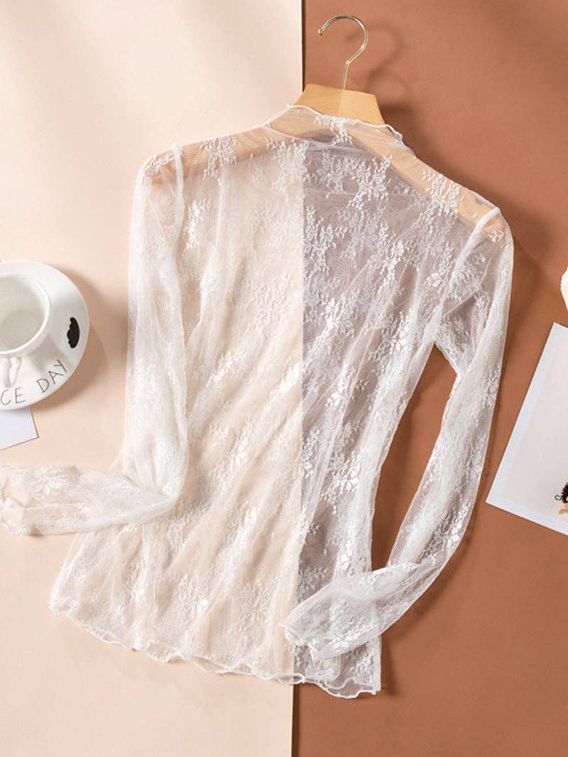 Lace Long Sleeve Top