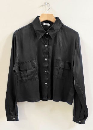 City Nights Satin Cargo Top