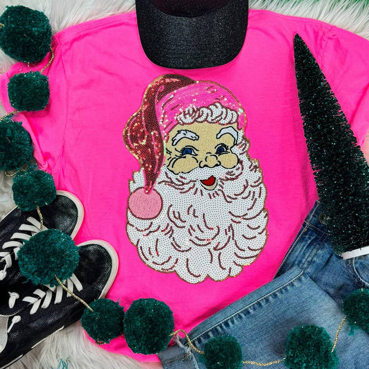 Sequin Santa Patch Sweatshirt