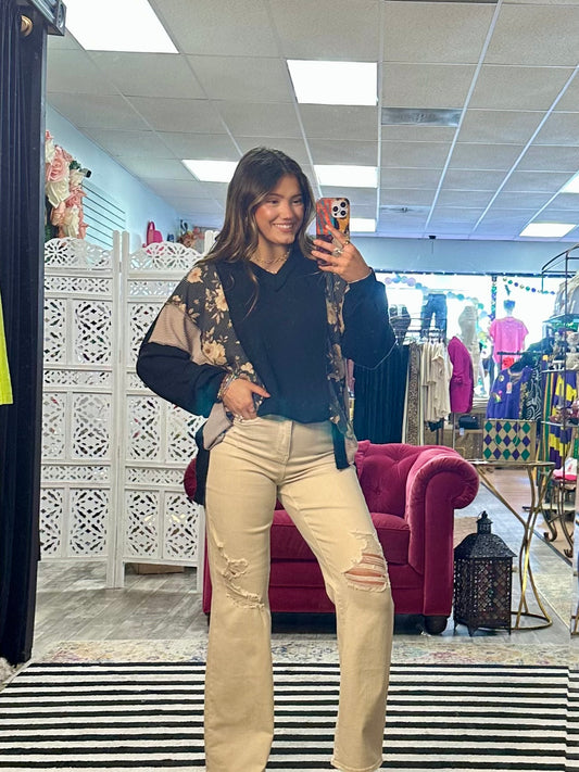 Flower Patchwork Top