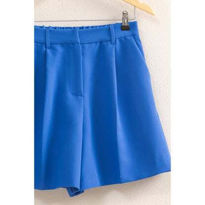 High Waist Pleated Chic Shorts