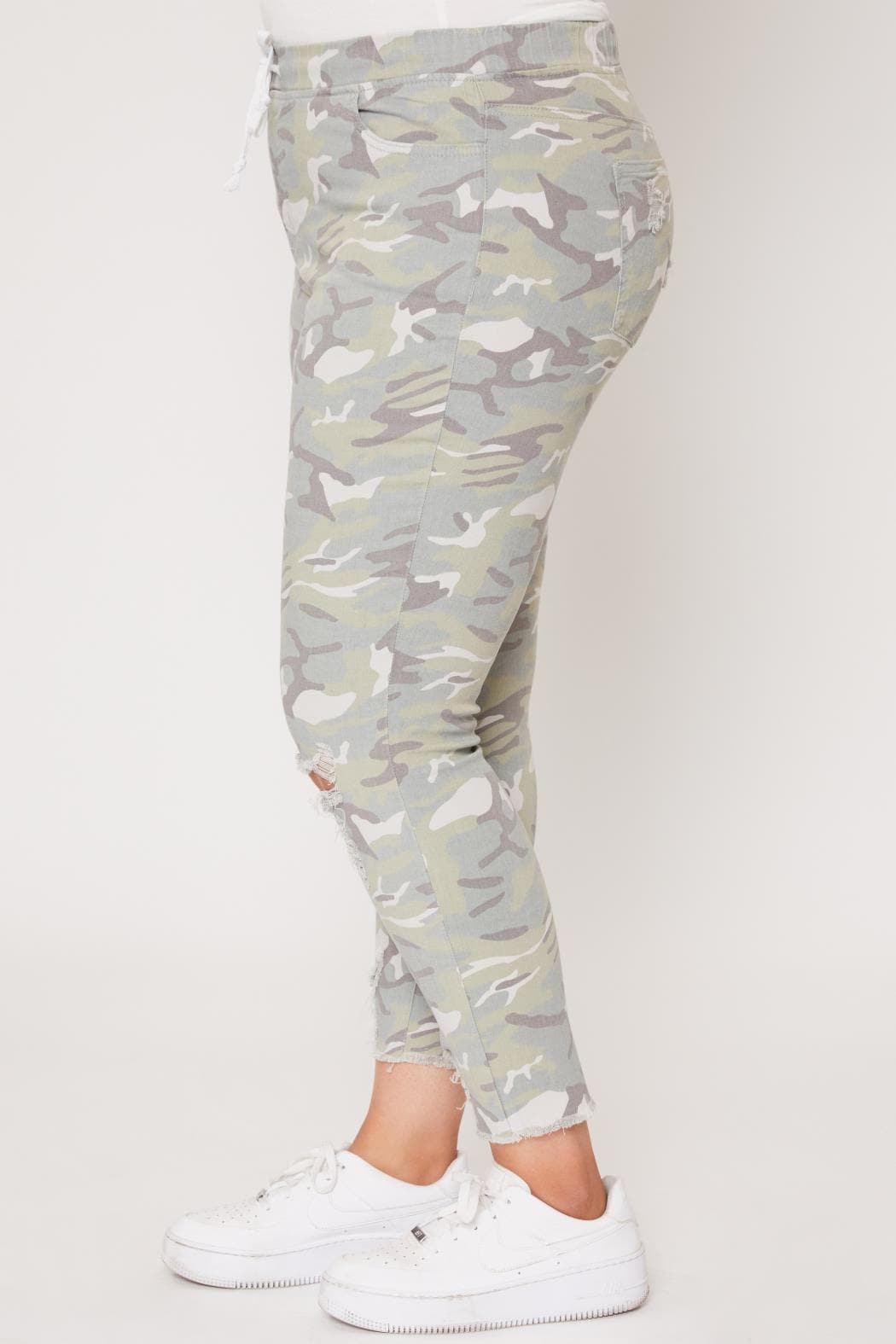 Curvy Leopard High Rise Ankle Jogger