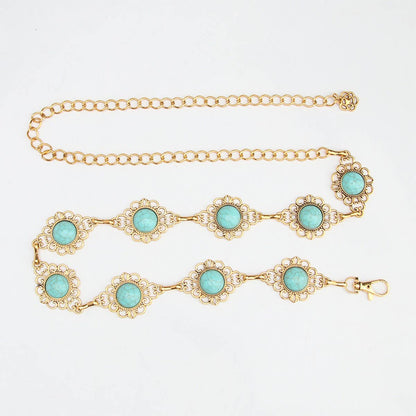 VINTAGE TURQUOISE CHAIN BELTS