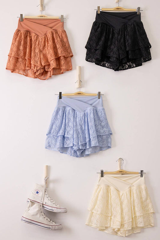 Layered Lace Shorts