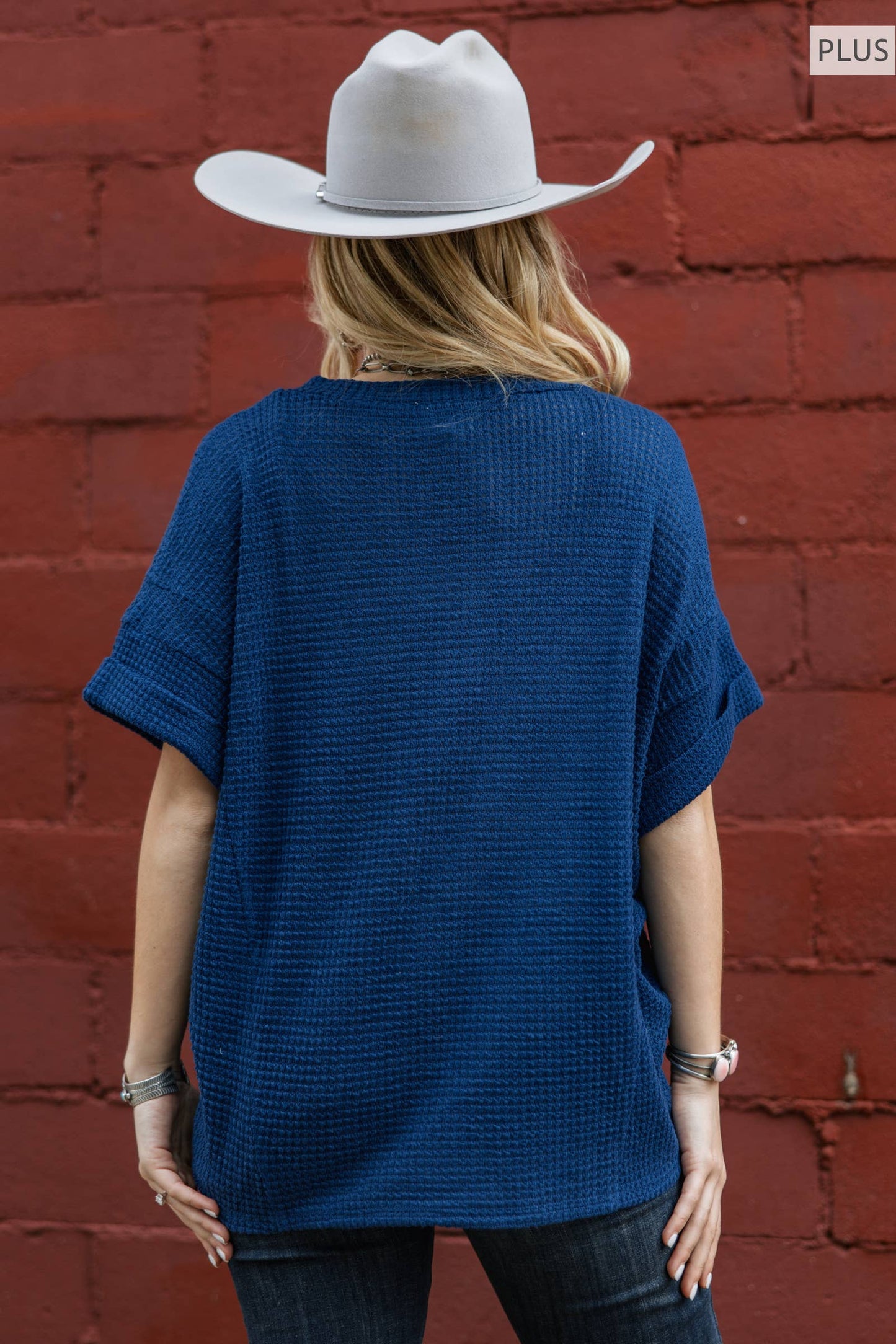 Curvy V Neckline Relaxed Top