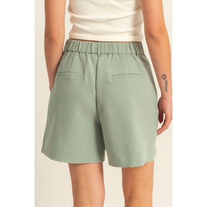 High Waist Pleated Chic Shorts