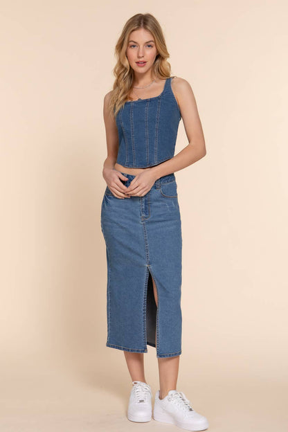 Denim Cami Top