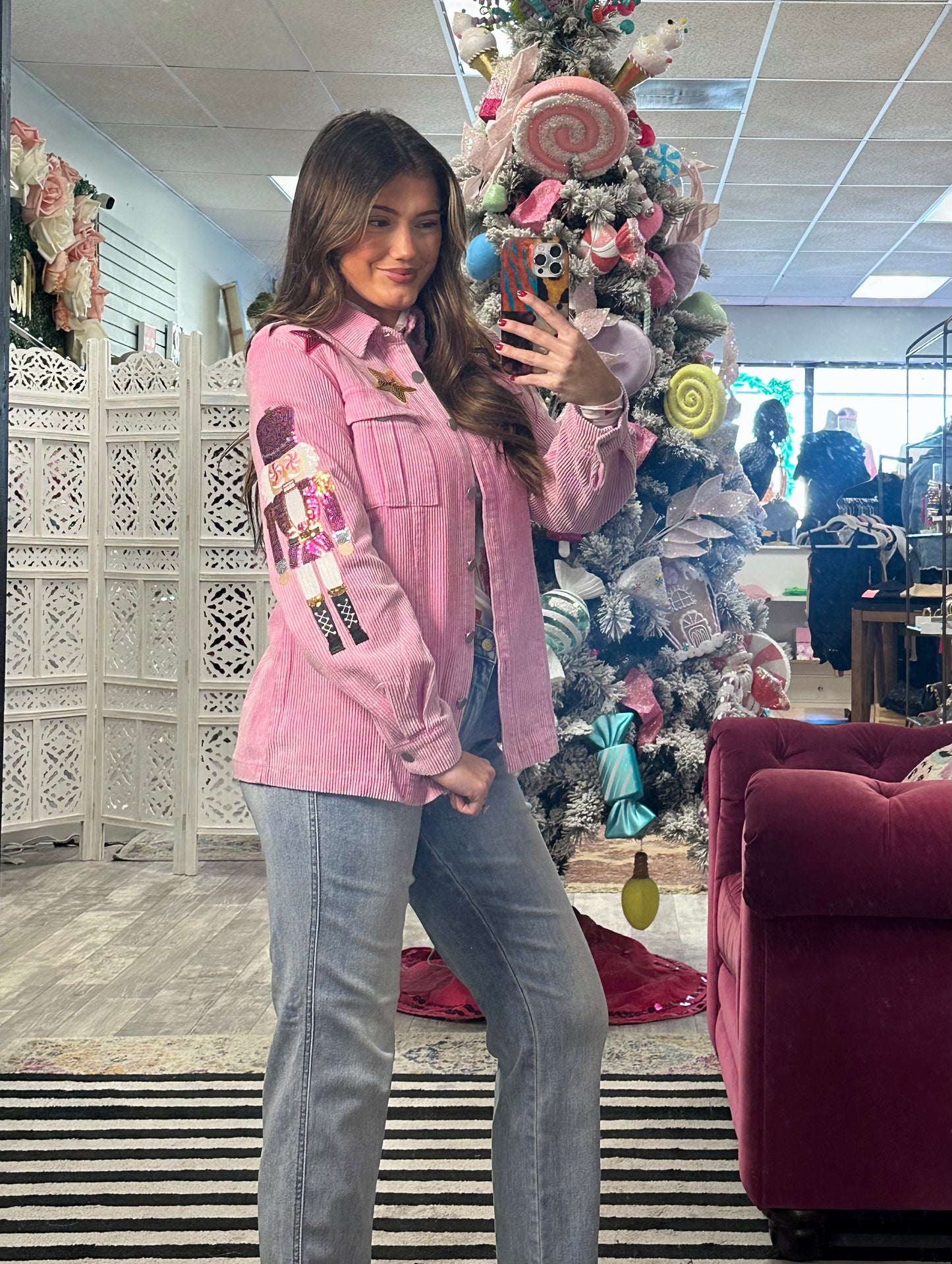 Corduroy Nutcracket Shacket