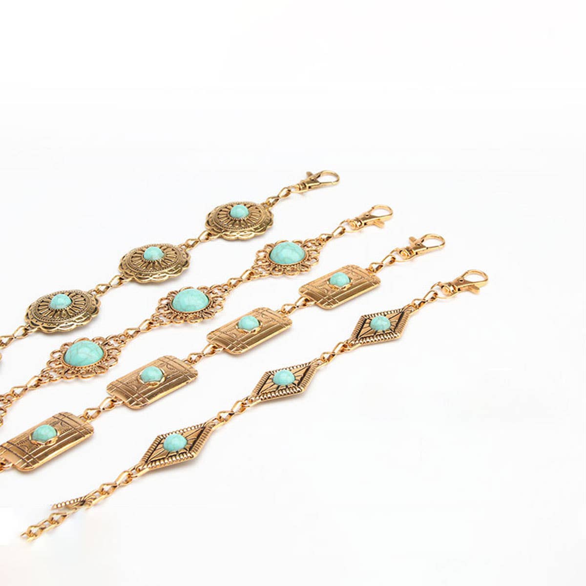 VINTAGE TURQUOISE CHAIN BELTS