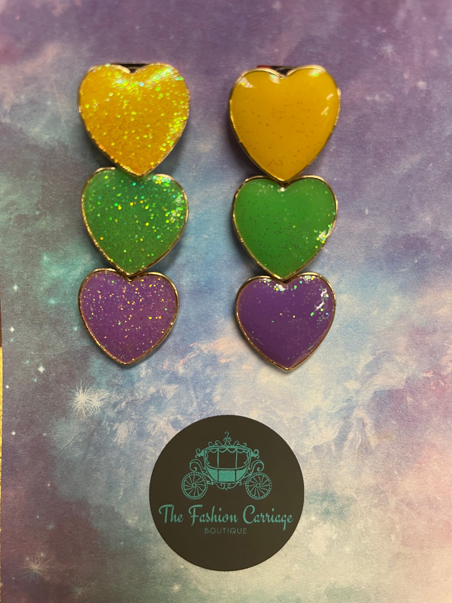 Mardi Gras Earrings