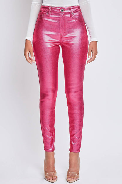 Junior High Rise Metallic Skinny Jean