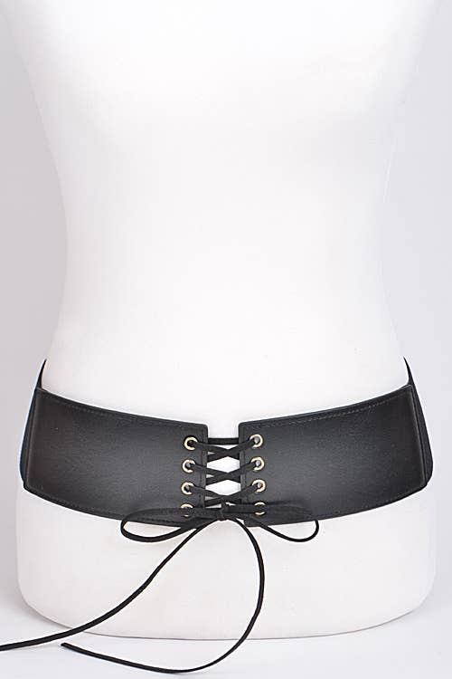 Corset Belt With Ribbon Detail