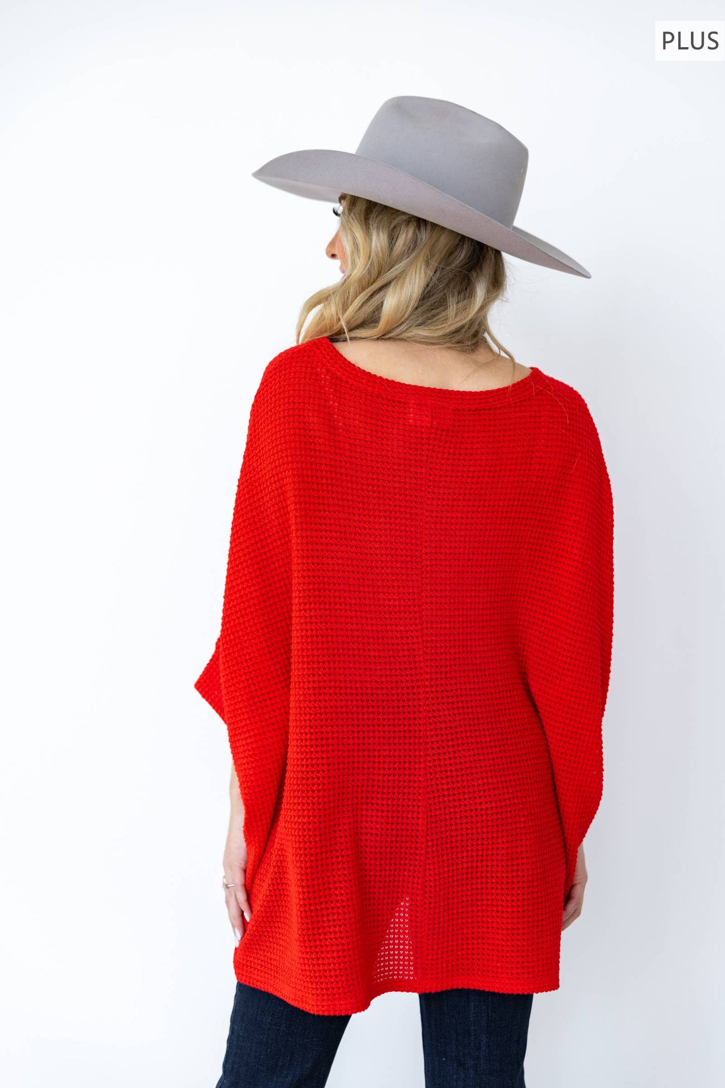 PLUS SIZE Crochet Oversized Relaxed Fit Poncho Top