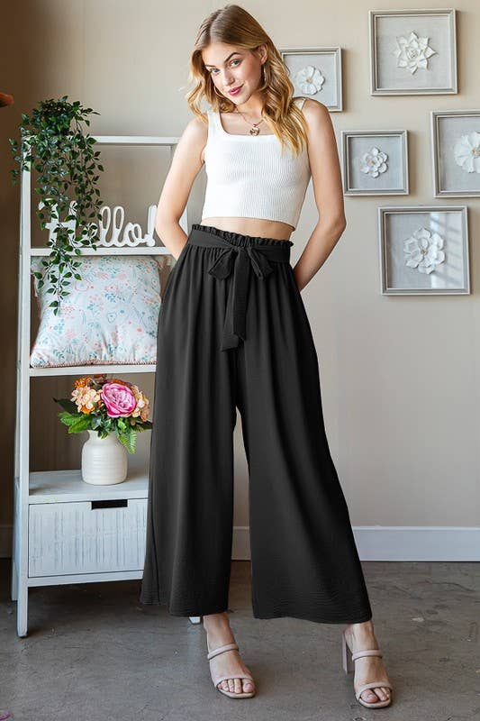 Paper Bag Waistband Pants