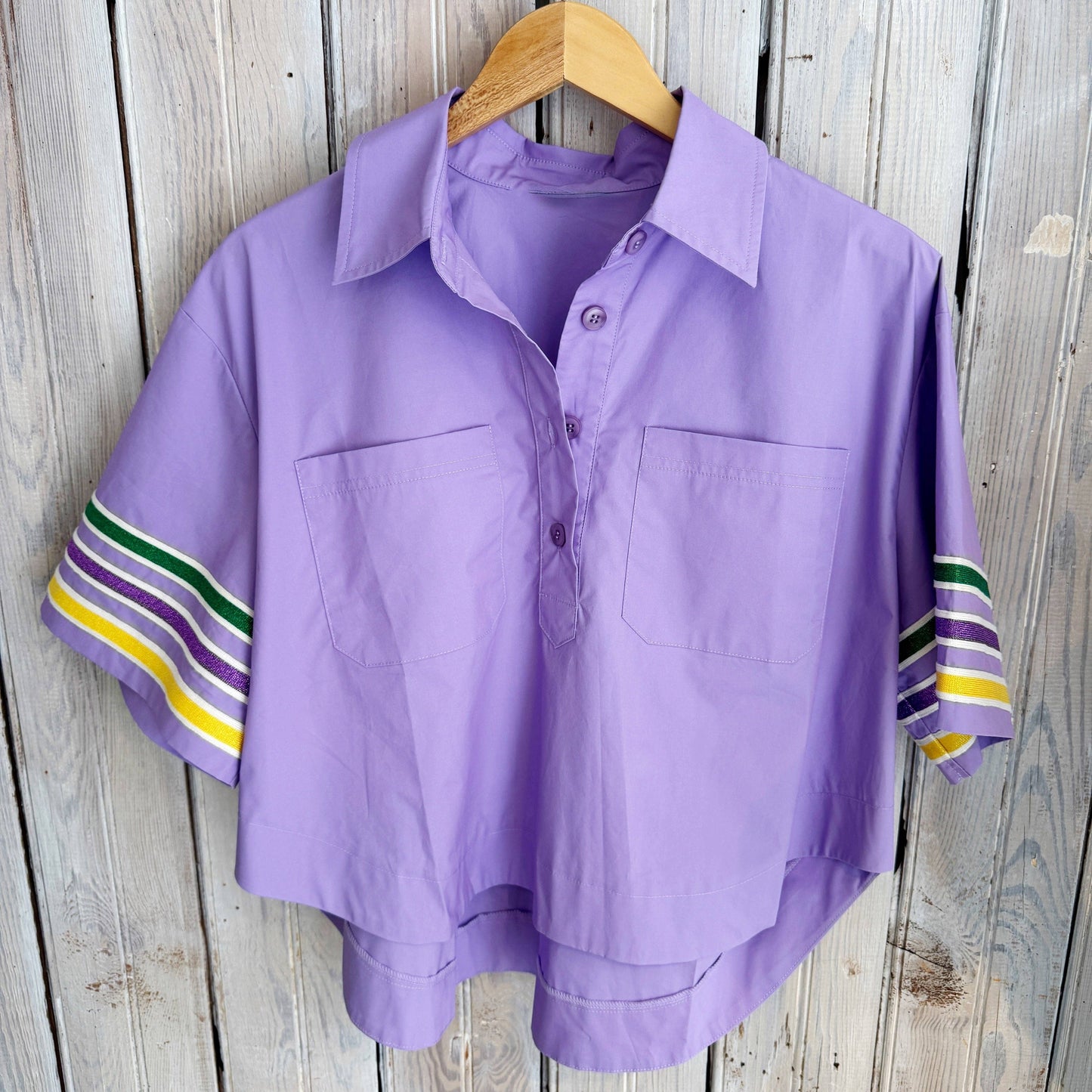 Mardi Stripe Poplin-lavender