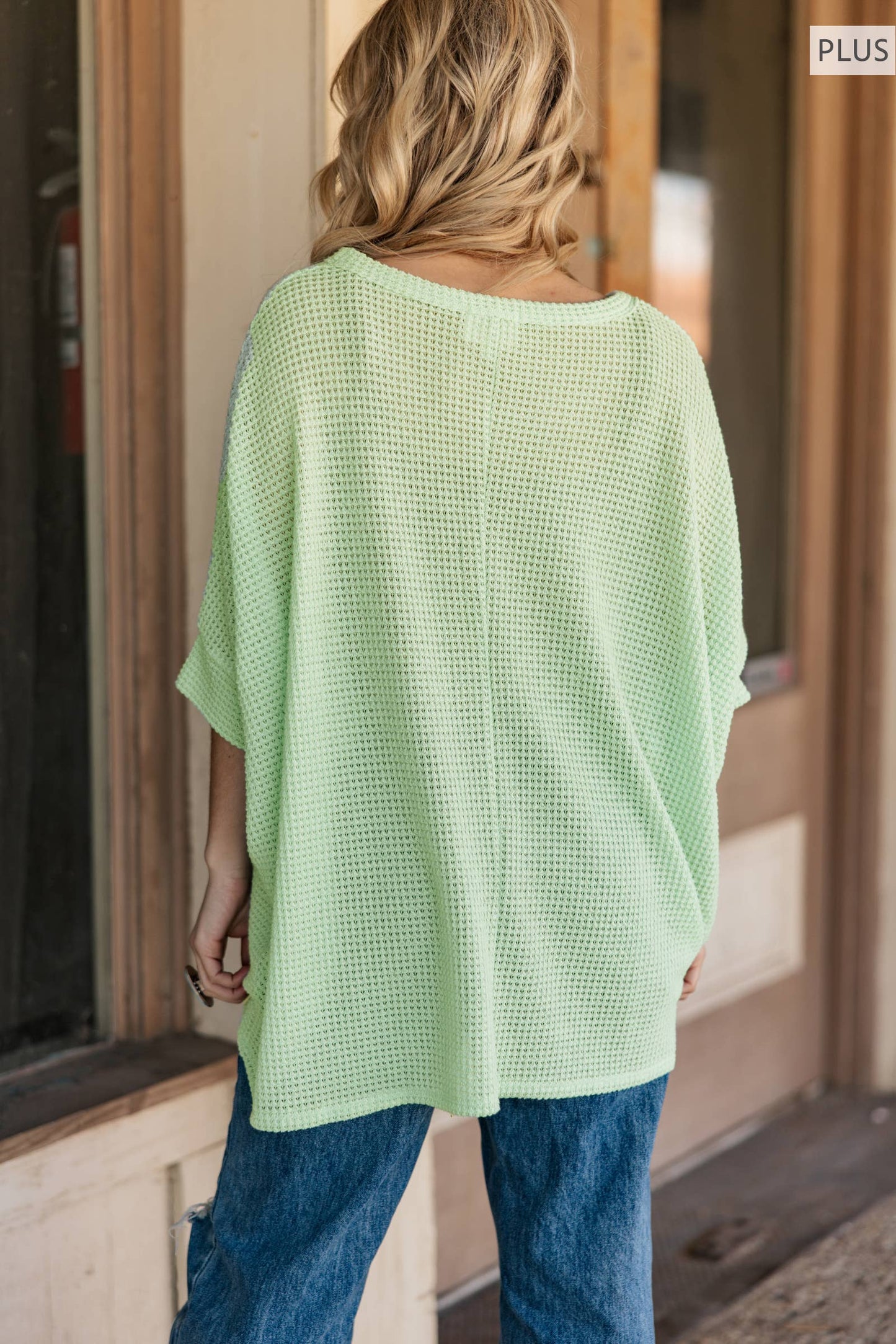PLUS SIZE Crochet Oversized Relaxed Fit Poncho Top