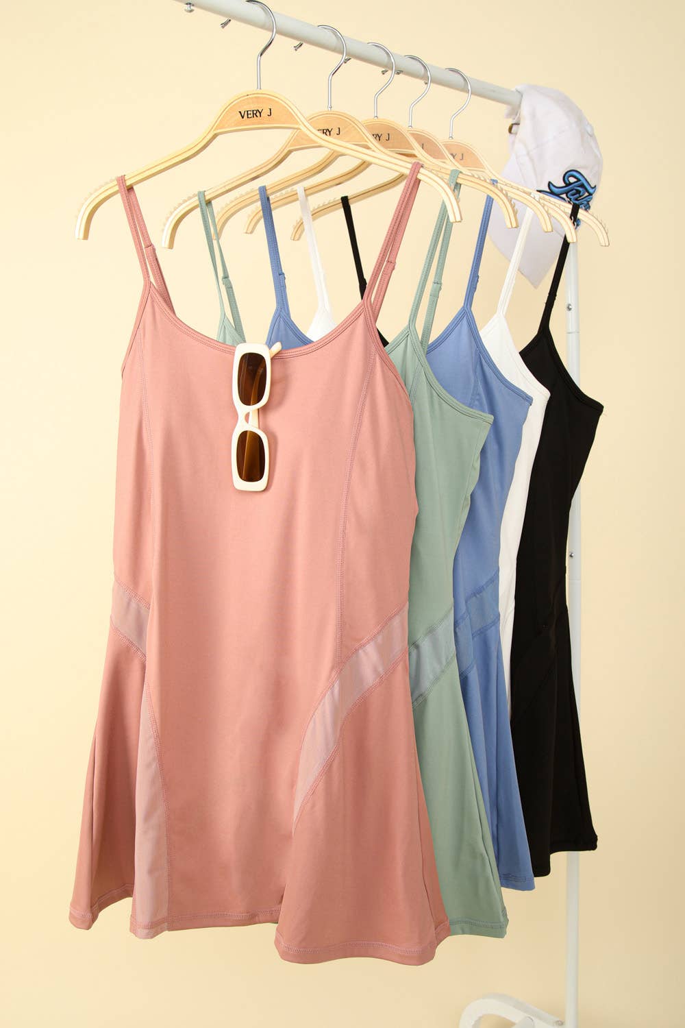 Mesh Detail Tennis Mini Dress
