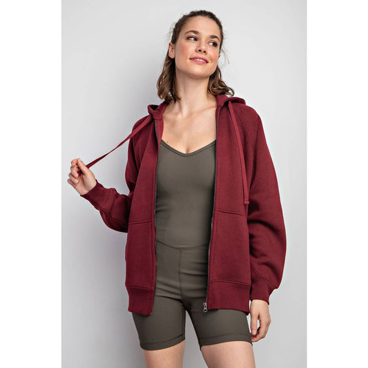 FRENCH TERRY FULL ZIP HOODIE JACKET