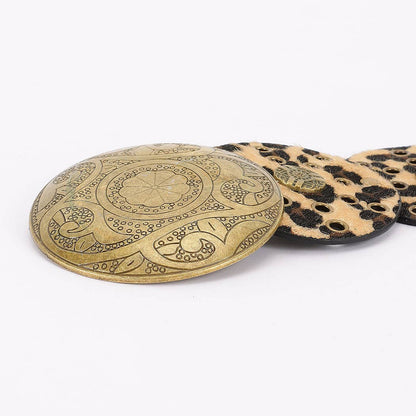 Faux animal Fur Disc Belt