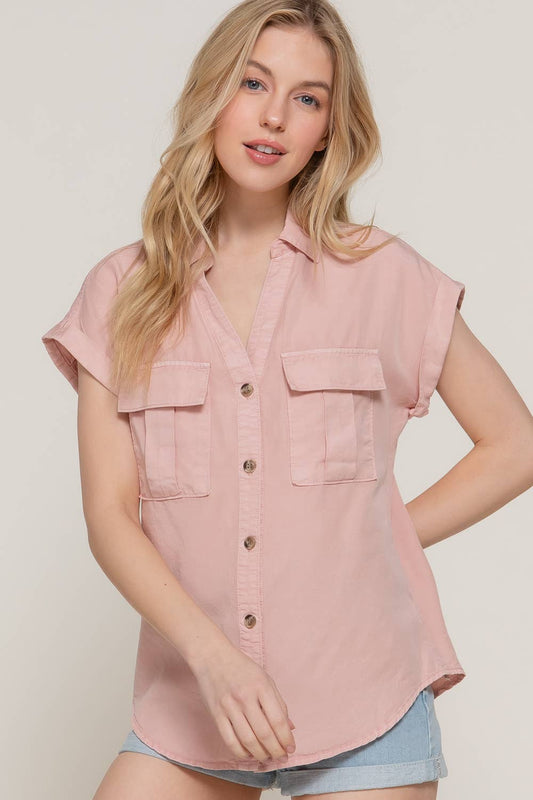 Short Sleeve Button Down