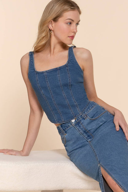 Denim Cami Top