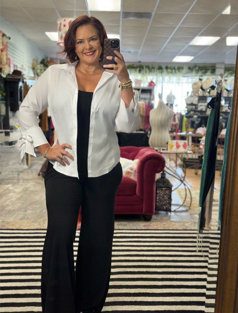 Buttons and Bows Blouse