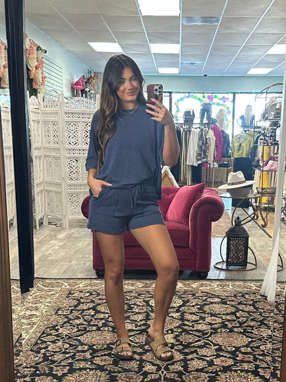 Ribbed Short Set