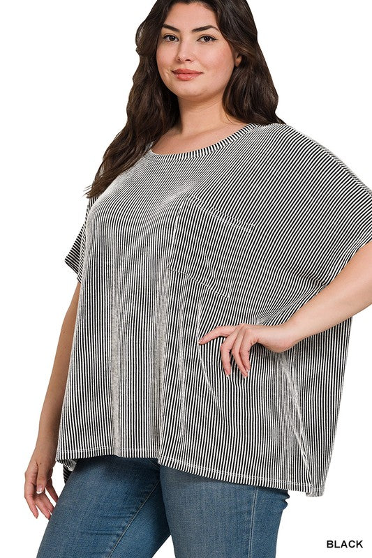 Curvy Striped Tunic