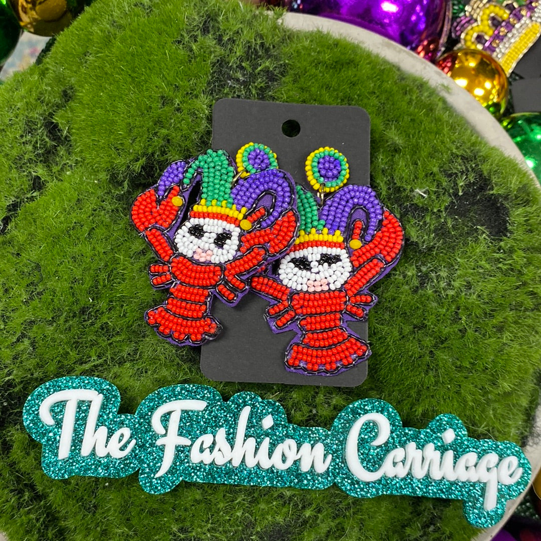 Mardi Gras Earrings