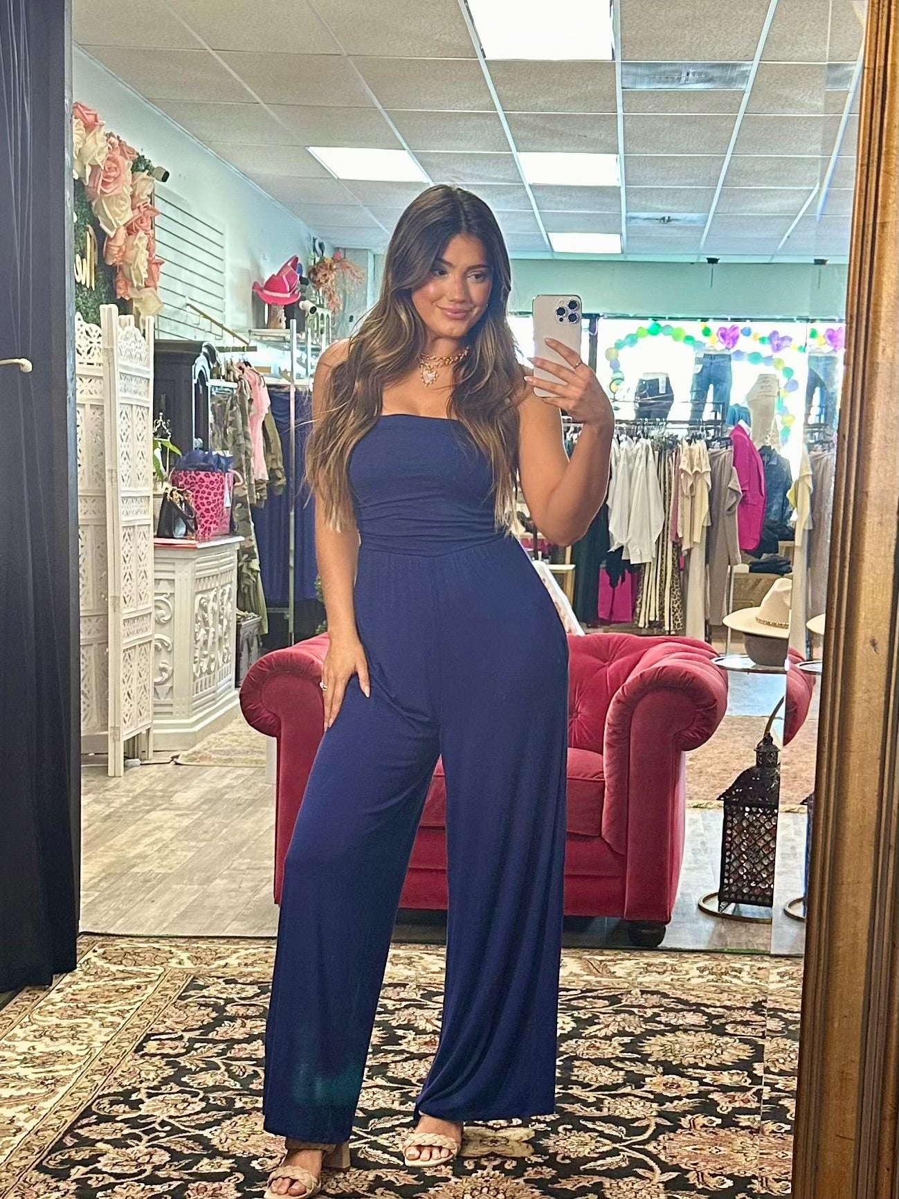 Strapless Ruffled Jumpsuit