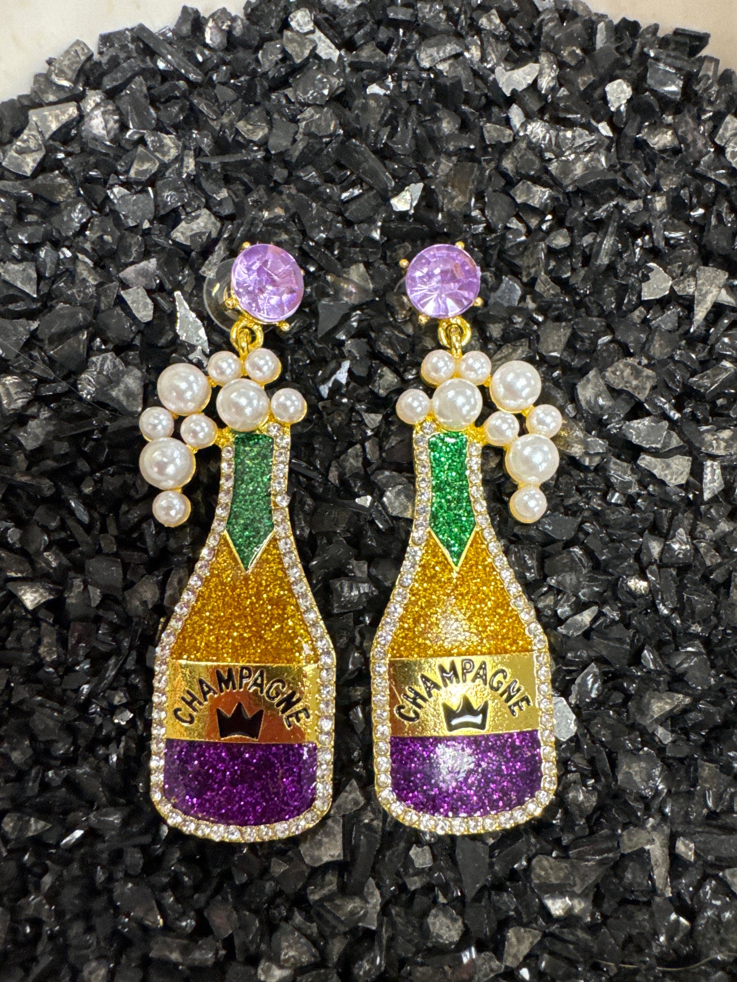 Mardi Gras Earrings