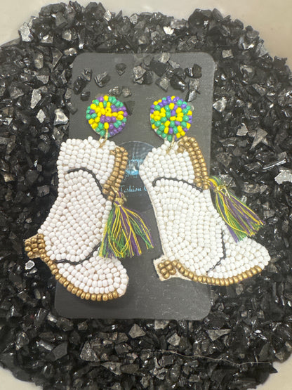 Mardi Gras Earrings