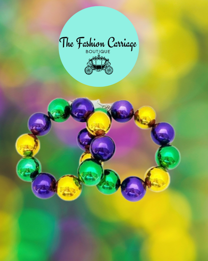 Mardi Gras Earrings