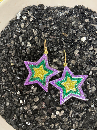 Mardi Gras Earrings