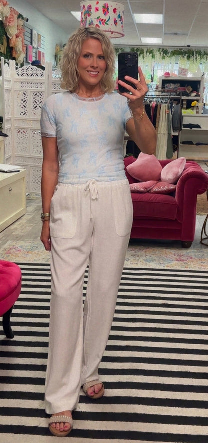 White Linen Pants