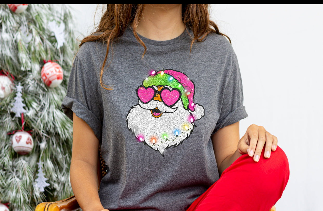 Retro Pink Santa