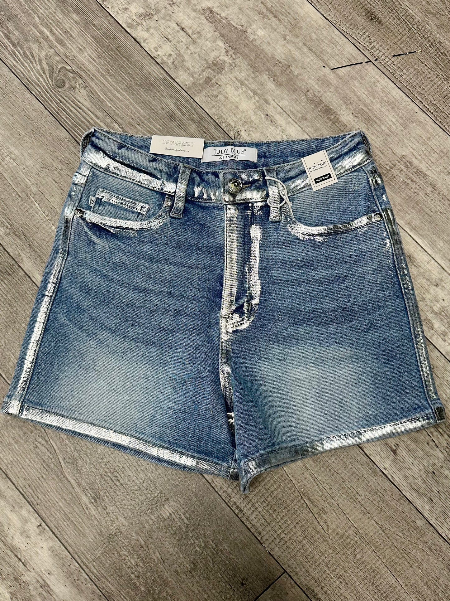 Metallic Judy Blue Shorts