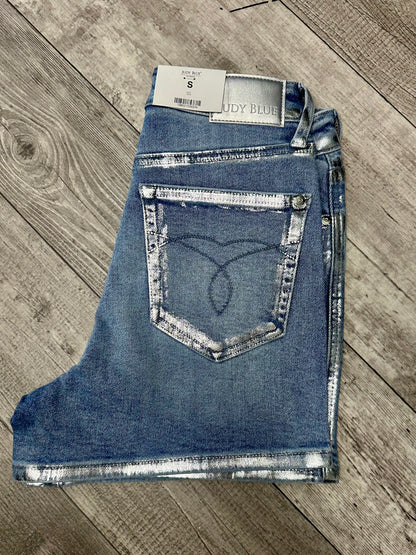 Metallic Judy Blue Shorts