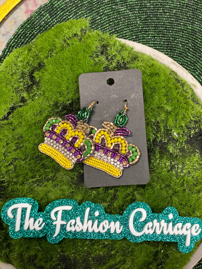 Mardi Gras Earrings