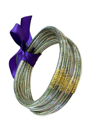 Mardi Gras Jelly Bracelet