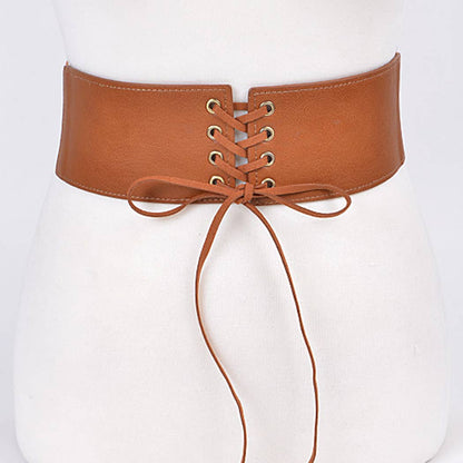 Corset Belt With Ribbon Detail