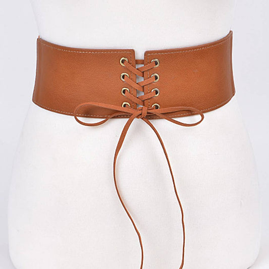 Corset Belt With Ribbon Detail