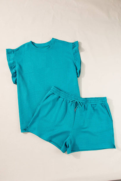 Textured Ruffle Set